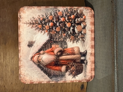 Santa & Primitive Christmas Tree 4
